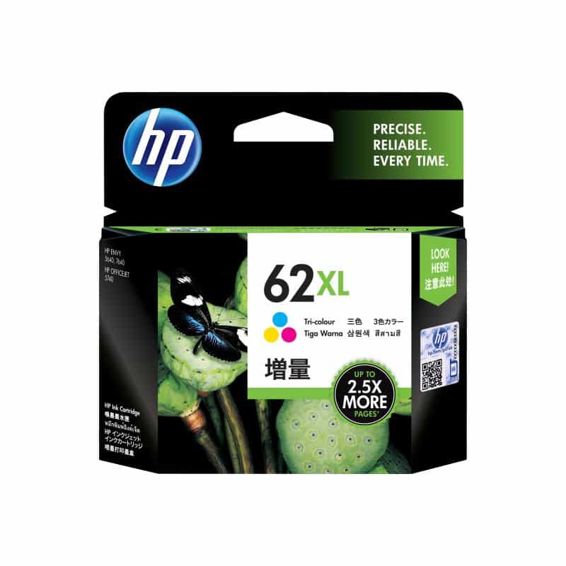 HP INK CARTRIDGE 62XL TRI-COLOR HP INK CARTRIDGE 62XL TRI-COLOR