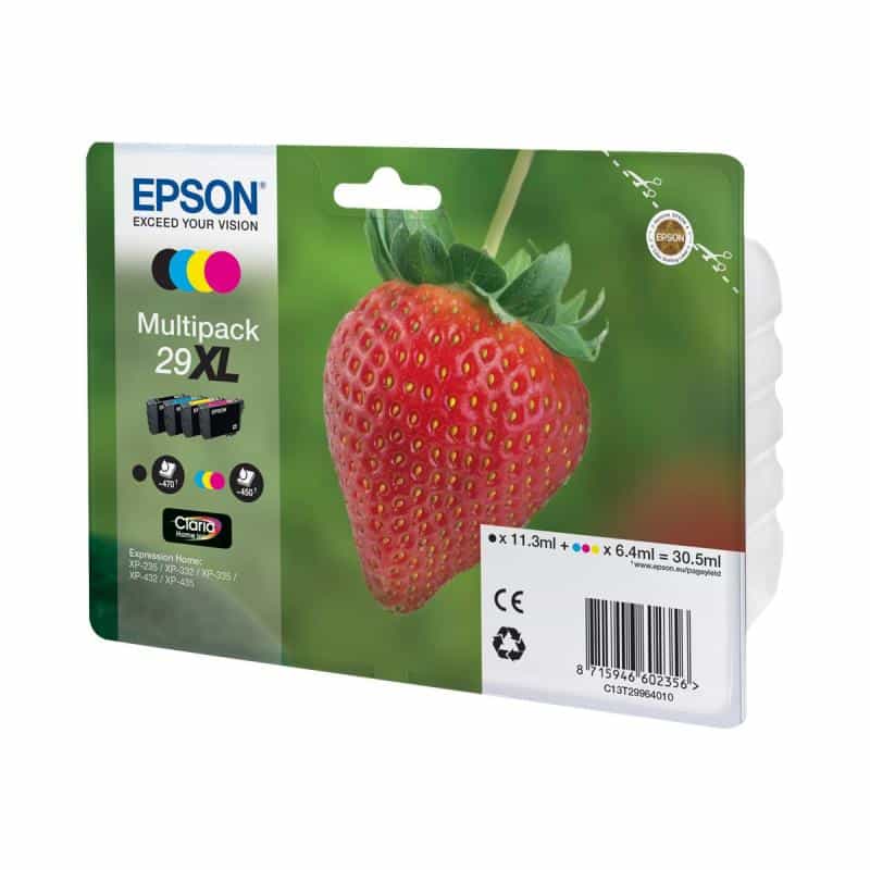 EPSON 29XL Multipack 4er Pack XL Schwarz, Gelb, Cyan, Magenta Tintenpatrone EPSON 29XL Multipack 4er Pack XL Schwarz, Gelb, Cyan, Magenta Tintenpatrone