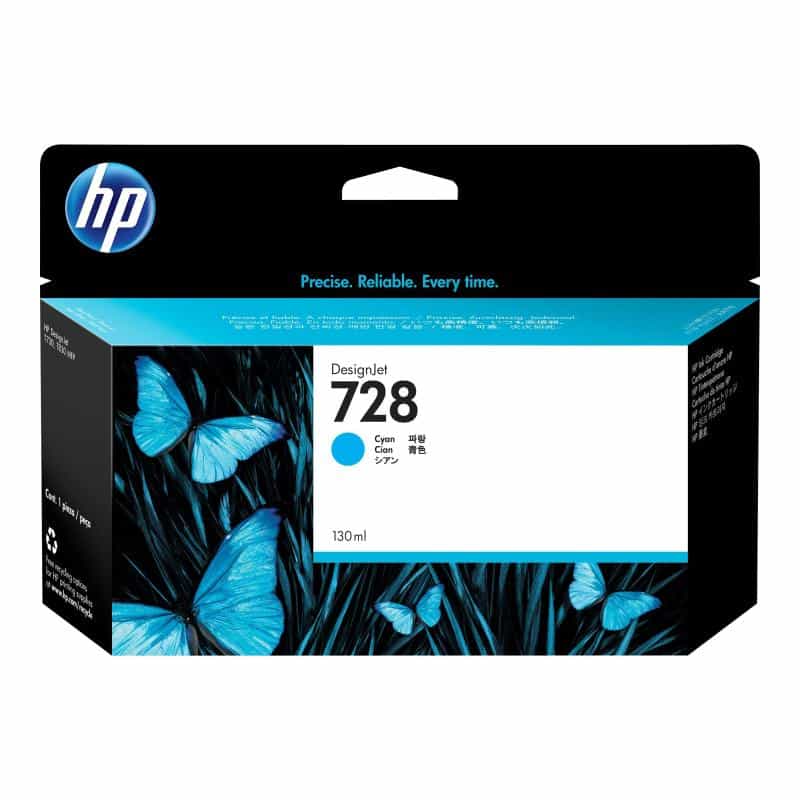 HP 728 Dye Based Cyan DesignJet Tintenpatrone HP 728 Dye Based Cyan DesignJet Tintenpatrone