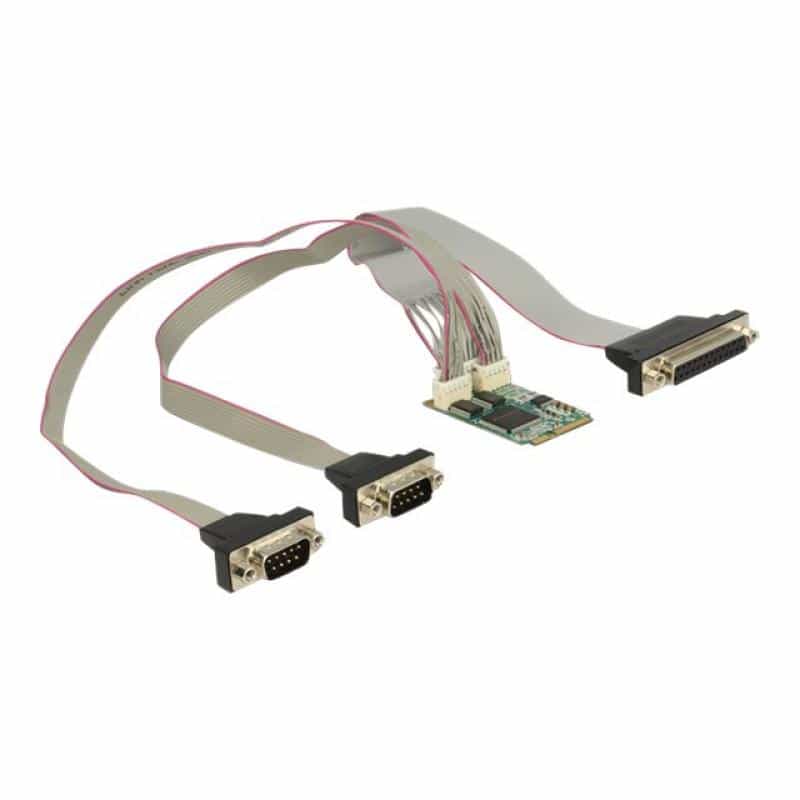 DELOCK Mini PCI Expr Card Delock 2x D-Sub9 +1x D-Sub25 Slotblech DELOCK Mini PCI Expr Card Delock 2x D-Sub9 +1x D-Sub25 Slotblech