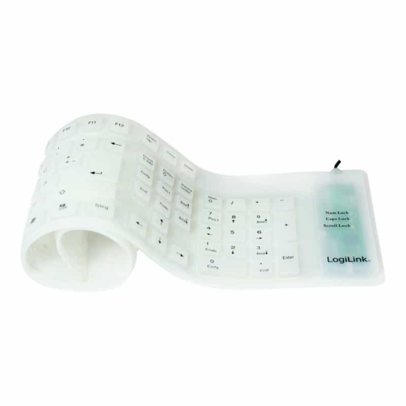 LOGILINK Keyboard Logilink wired flex. USB white LOGILINK Keyboard Logilink wired flex. USB white