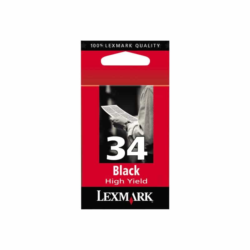 LEXMARK Cartridge No. 34 Schwarz Tintenpatrone LEXMARK Cartridge No. 34 Schwarz Tintenpatrone
