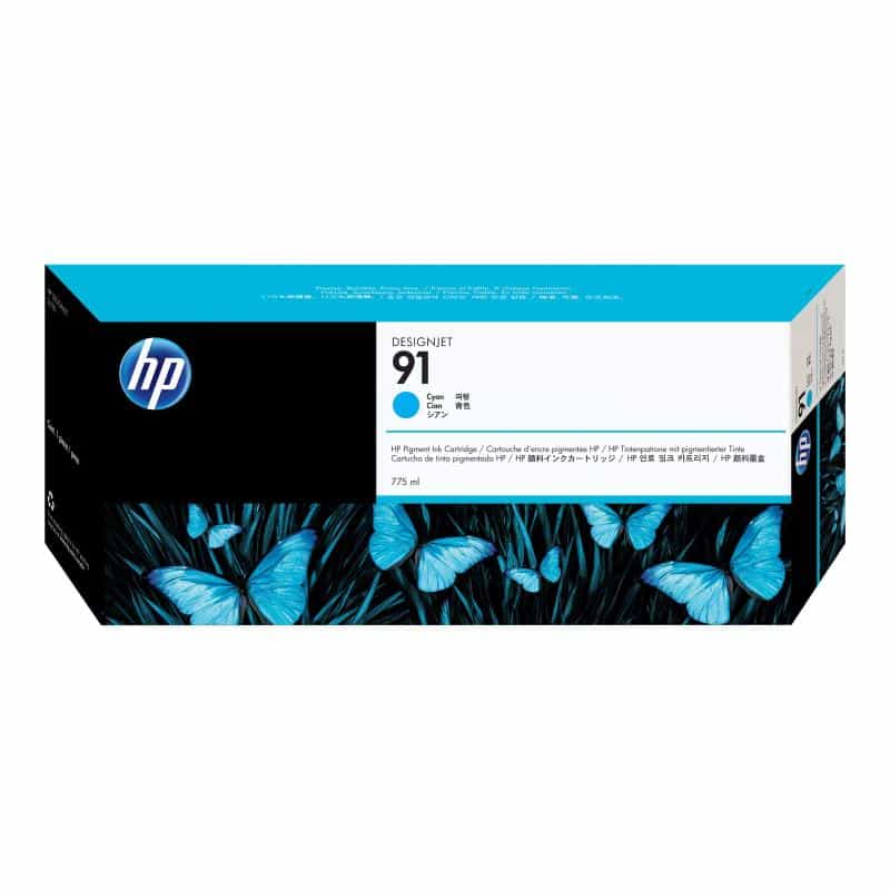 HP 91 Cyan Tintenpatrone HP 91 Cyan Tintenpatrone