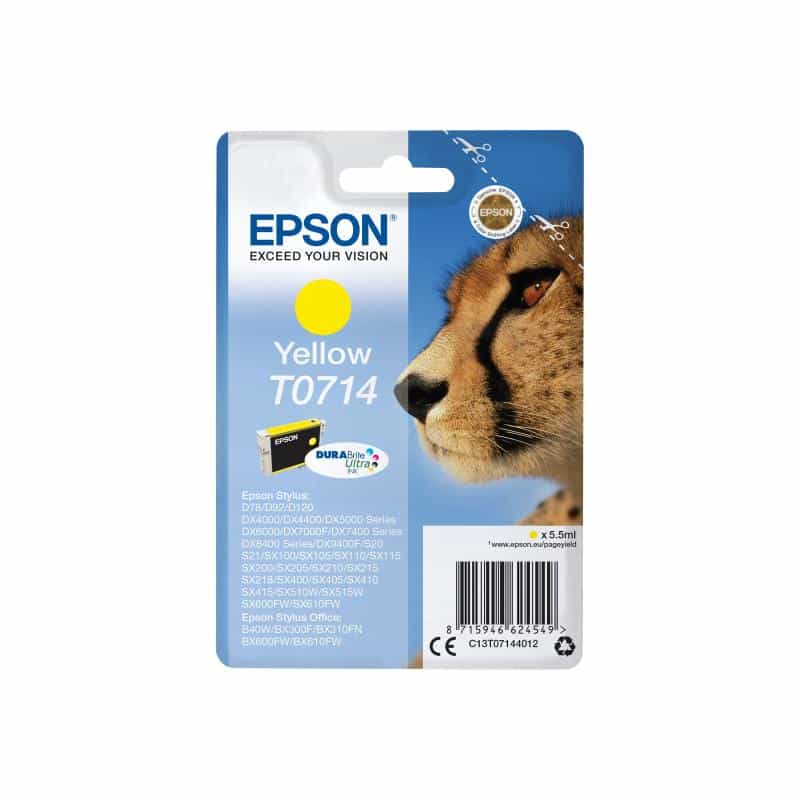 EPSON T0714 Gelb Tintenpatrone EPSON T0714 Gelb Tintenpatrone