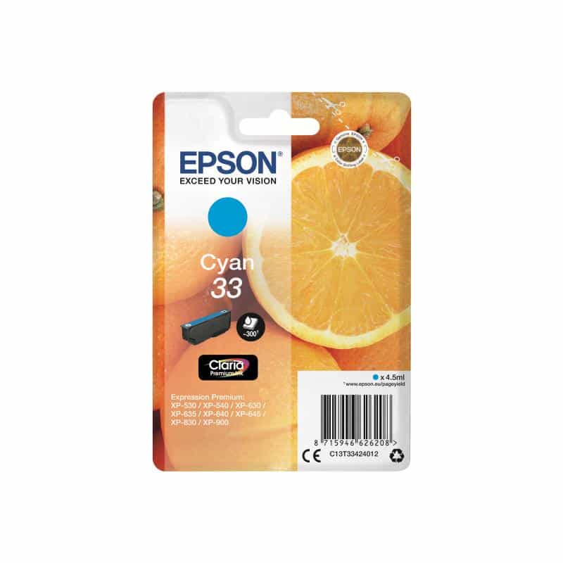 EPSON 33 Cyan Tintenpatrone EPSON 33 Cyan Tintenpatrone