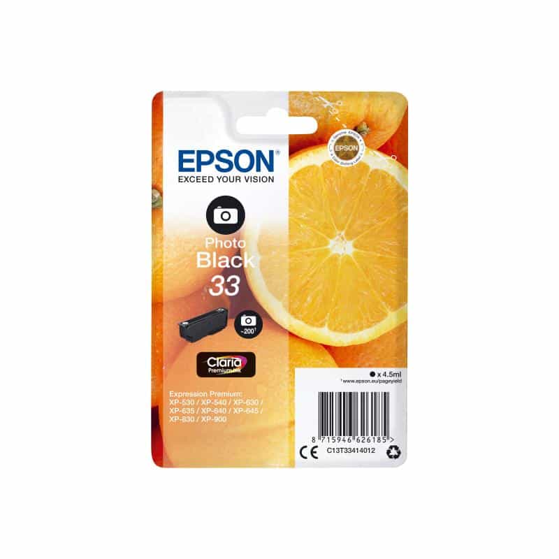 EPSON 33 Photo schwarz Tintenpatrone EPSON 33 Photo schwarz Tintenpatrone