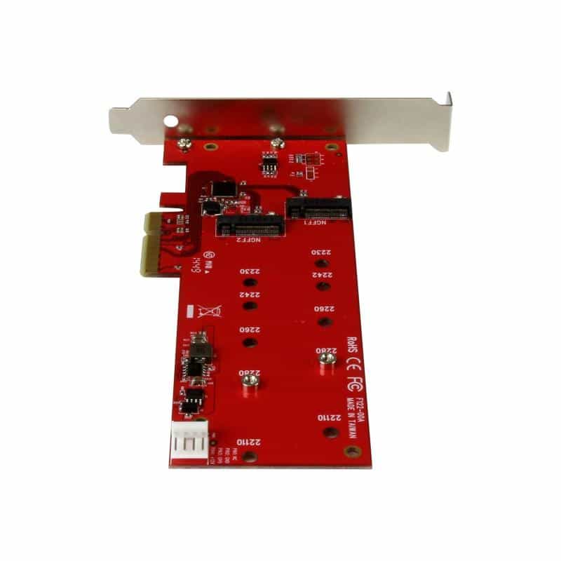 STARTECH.COM 2x M.2 SSD Schnittstellenkarte - PCIe - PCI Express M.2 SATA III Controller - NGFF Kart STARTECH.COM 2x M.2 SSD Schnittstellenkarte - PCIe - PCI Express M.2 SATA III Controller - NGFF Kart