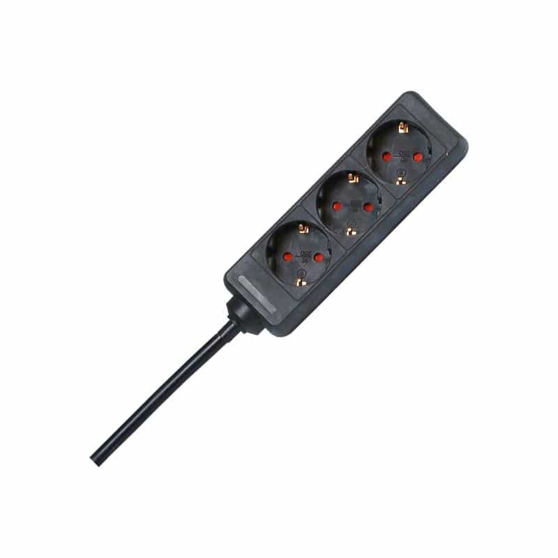 KOPP Steckdosenleiste 3-fach 128615005 H05VV-F3G1,5qmm 1,4m 16A 250V schwarz KOPP Steckdosenleiste 3-fach 128615005 H05VV-F3G1,5qmm 1,4m 16A 250V schwarz