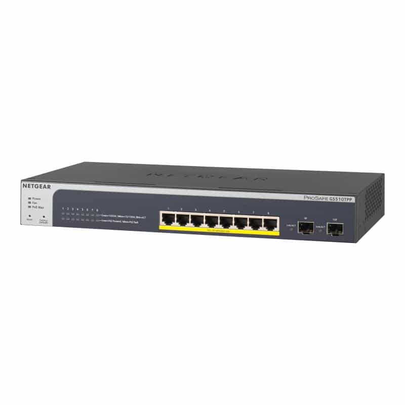 NETGEAR 8-PORT POE+ GB WEBMGD SWITCH NETGEAR 8-PORT POE+ GB WEBMGD SWITCH
