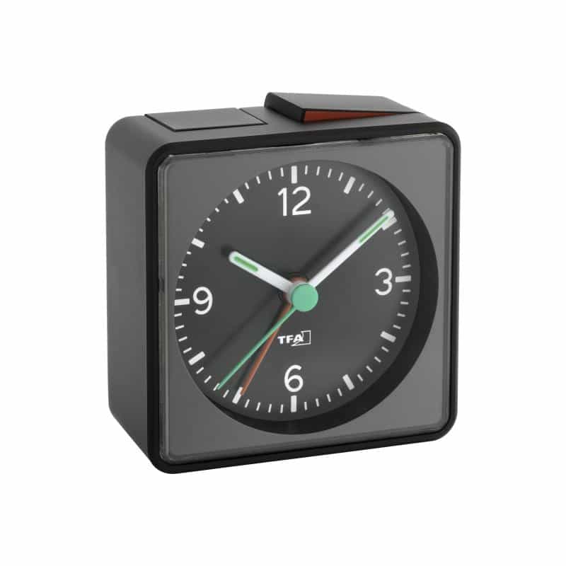 TFA-DOSTMANN Quarz Wecker TFA 60.1013.01 Schwarz Alarmzeiten 1 Fluoreszierend Zeiger TFA-DOSTMANN Quarz Wecker TFA 60.1013.01 Schwarz Alarmzeiten 1 Fluoreszierend Zeiger