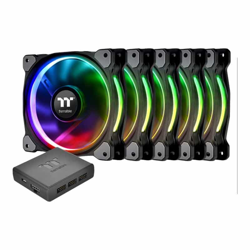 THERMALTAKE Riing 12 LED RGB 5er Set 120x120x25mm | Premium Edition THERMALTAKE Riing 12 LED RGB 5er Set 120x120x25mm | Premium Edition