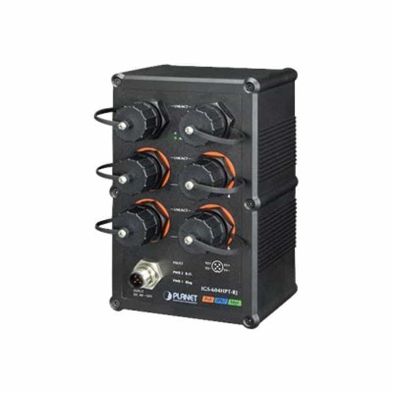PLANET TECHNOLOGY PLANET Industrial IP67 Rated 4-Port 10/100/1000T 802.3at PLANET TECHNOLOGY PLANET Industrial IP67 Rated 4-Port 10/100/1000T 802.3at