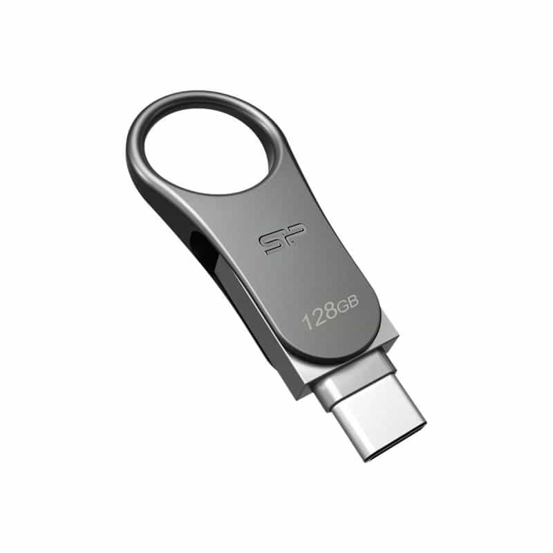 SILICON POWER USB-Stick 128GB Silicon Power C80 USB3.0 Silver Type-C Ready SILICON POWER USB-Stick 128GB Silicon Power C80 USB3.0 Silver Type-C Ready