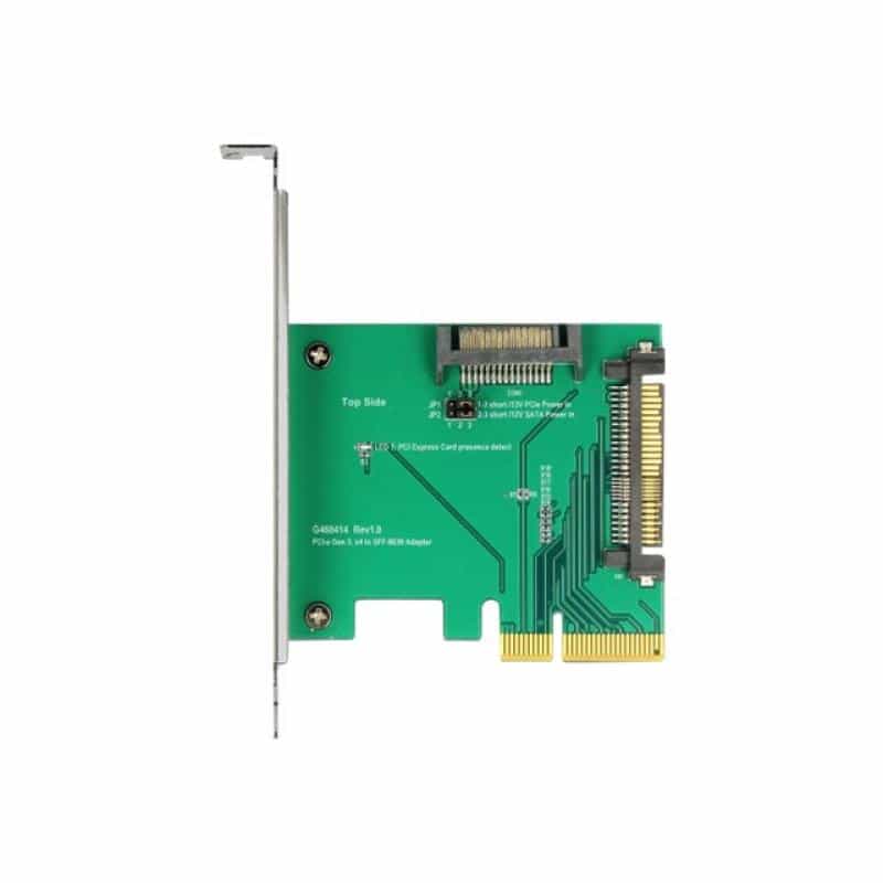DELOCK PCI Express x4 Karte > 1 x intern U.2 NVMe SFF-8639 Stecker DELOCK PCI Express x4 Karte > 1 x intern U.2 NVMe SFF-8639 Stecker