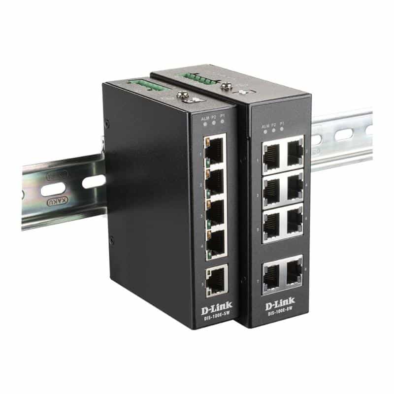 D-LINK 5-Port Unmanaged Layer2 Fast Ethernet Industrial Switch D-LINK 5-Port Unmanaged Layer2 Fast Ethernet Industrial Switch