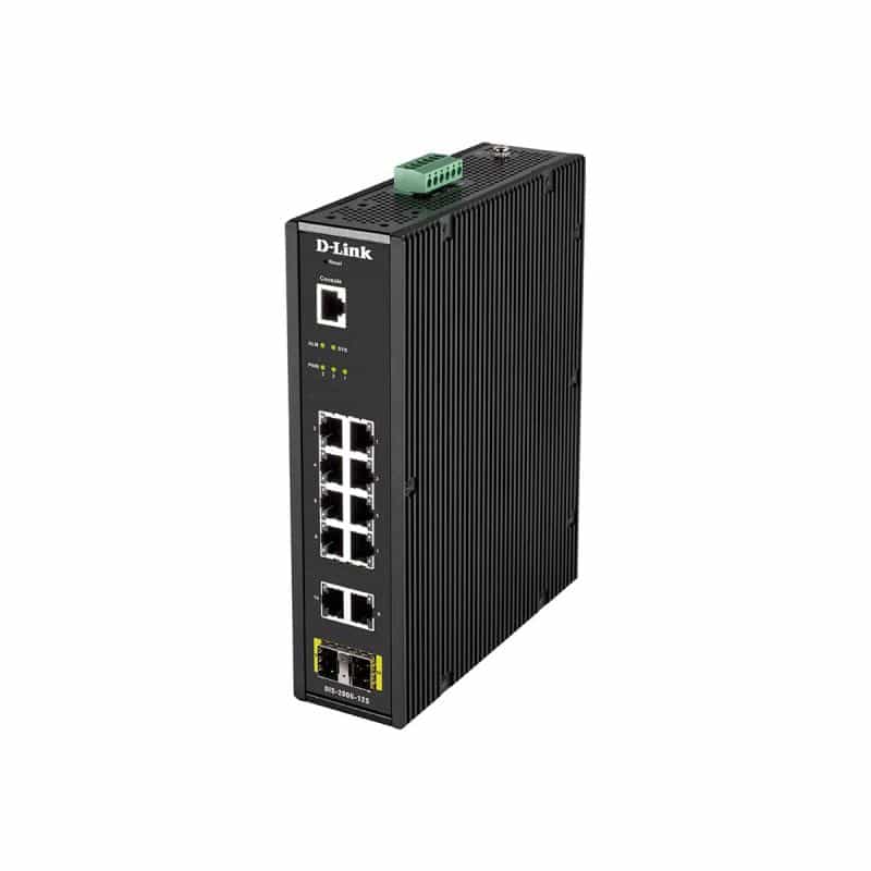 D-LINK 12-Port Layer2 Smart Managed Gigabit Industrial Switch 10x 100/1000Mbit/s TP (R D-LINK 12-Port Layer2 Smart Managed Gigabit Industrial Switch 10x 100/1000Mbit/s TP (R