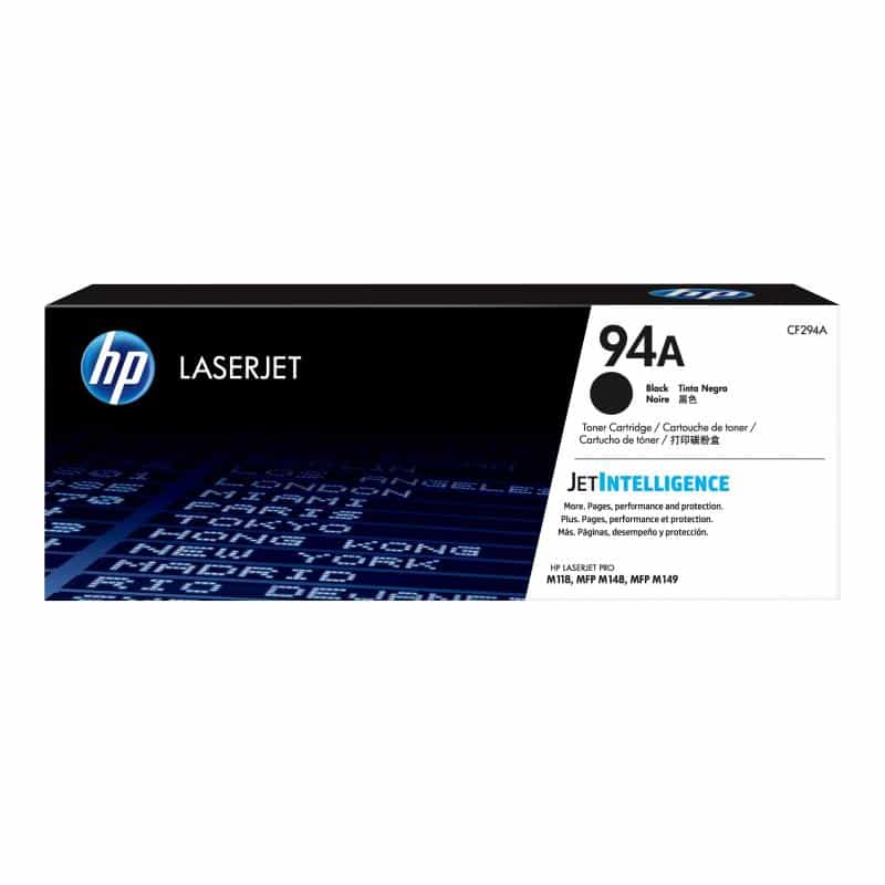HP 94A - Schwarz - Original - LaserJet - Tonerpatrone (CF294A) - für LaserJet Pro M118dw, MFP M148dw HP 94A - Schwarz - Original - LaserJet - Tonerpatrone (CF294A) - für LaserJet Pro M118dw, MFP M148dw