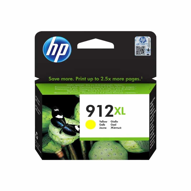 HP 912XL High Yield Yellow Original Ink Cartridge HP 912XL High Yield Yellow Original Ink Cartridge