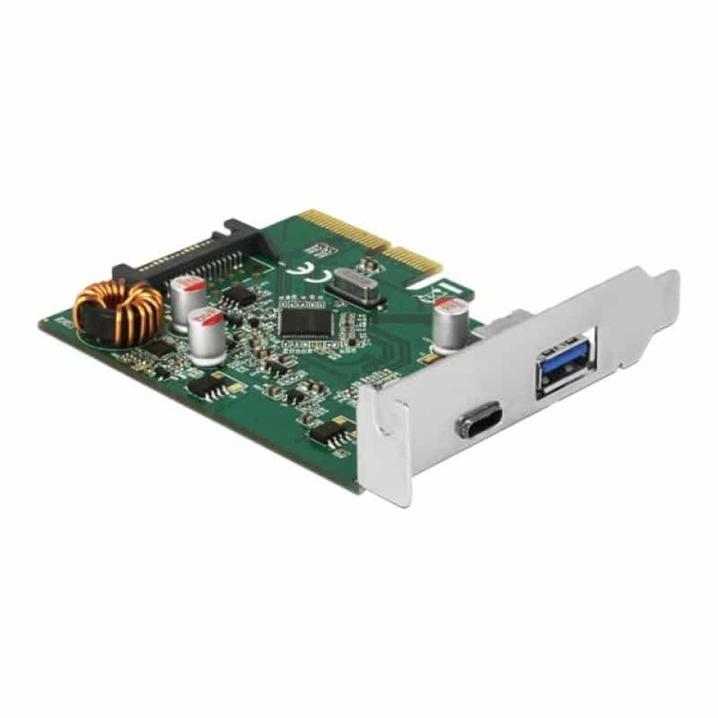 DELOCK PCI Expr. Card > 1x USB-C + 1x USB-A USB3.1 Gen 2 DELOCK PCI Expr. Card > 1x USB-C + 1x USB-A USB3.1 Gen 2