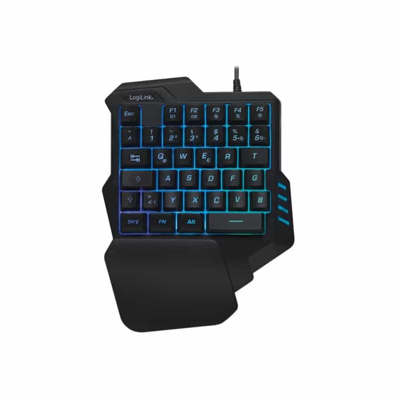 LOGILINK Einhand-Gaming Tastatur, beleuchtet, schwarz LOGILINK Einhand-Gaming Tastatur, beleuchtet, schwarz