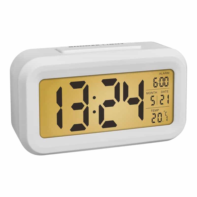 TFA-DOSTMANN TFA 60.2018.02 Quarz Wecker Weiß Alarmzeiten 1 TFA-DOSTMANN TFA 60.2018.02 Quarz Wecker Weiß Alarmzeiten 1