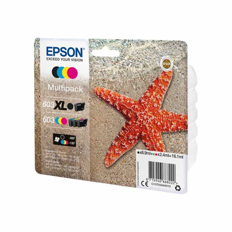 EPSON MULTIPACK 4-COLOURS 603 XL BLK EPSON MULTIPACK 4-COLOURS 603 XL BLK
