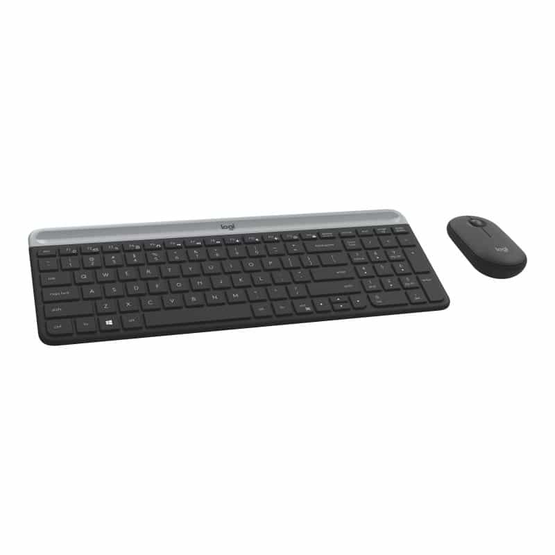 LOGITECH Slim Wireless Keyboard and Mouse Combo MK470 - GRAPHITE - FRA - CENTRAL LOGITECH Slim Wireless Keyboard and Mouse Combo MK470 - GRAPHITE - FRA - CENTRAL