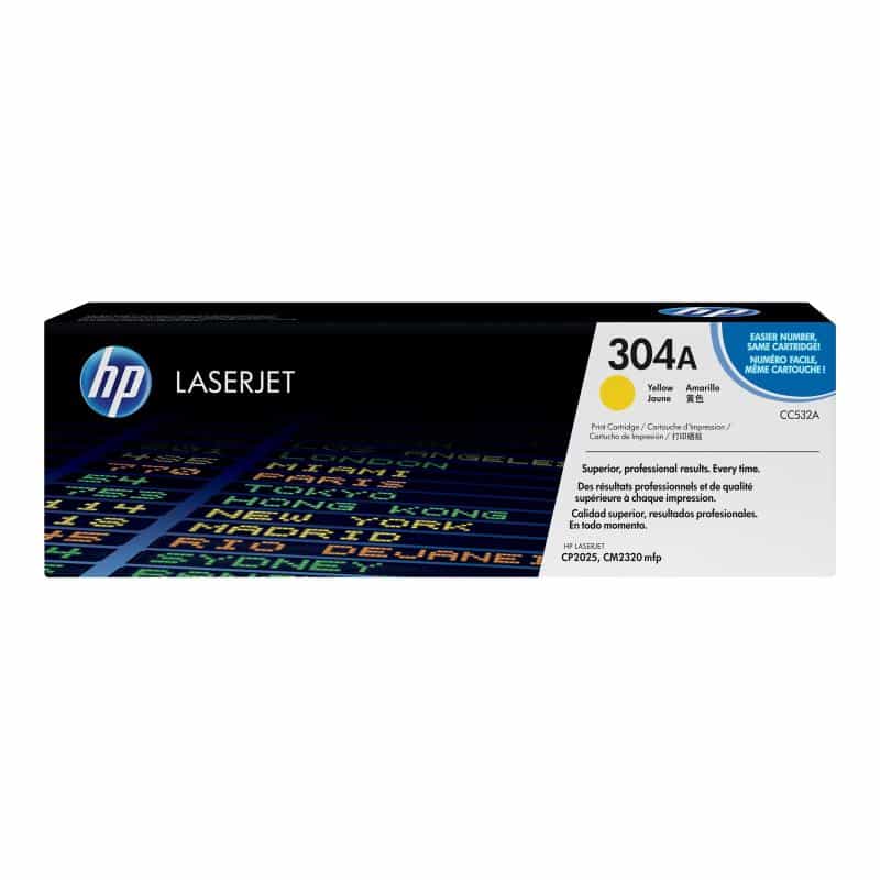 HP 304A Gelb LaserJet Tonerpatrone (CC532A) HP 304A Gelb LaserJet Tonerpatrone (CC532A)