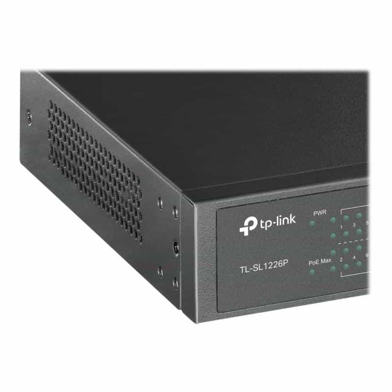 TP-LINK 24-Port 10/100 Mbps + 2-Port Gigabit Rackmount Switch with 24-Port PoE+ TP-LINK 24-Port 10/100 Mbps + 2-Port Gigabit Rackmount Switch with 24-Port PoE+