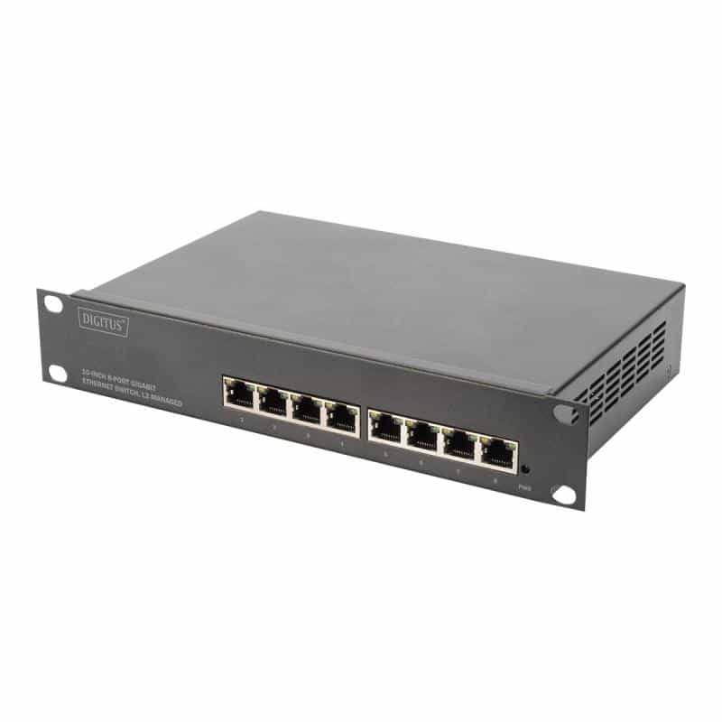 DIGITUS 8-Port Gigabit Ethernet Switch 10" L2+ Managed DIGITUS 8-Port Gigabit Ethernet Switch 10" L2+ Managed