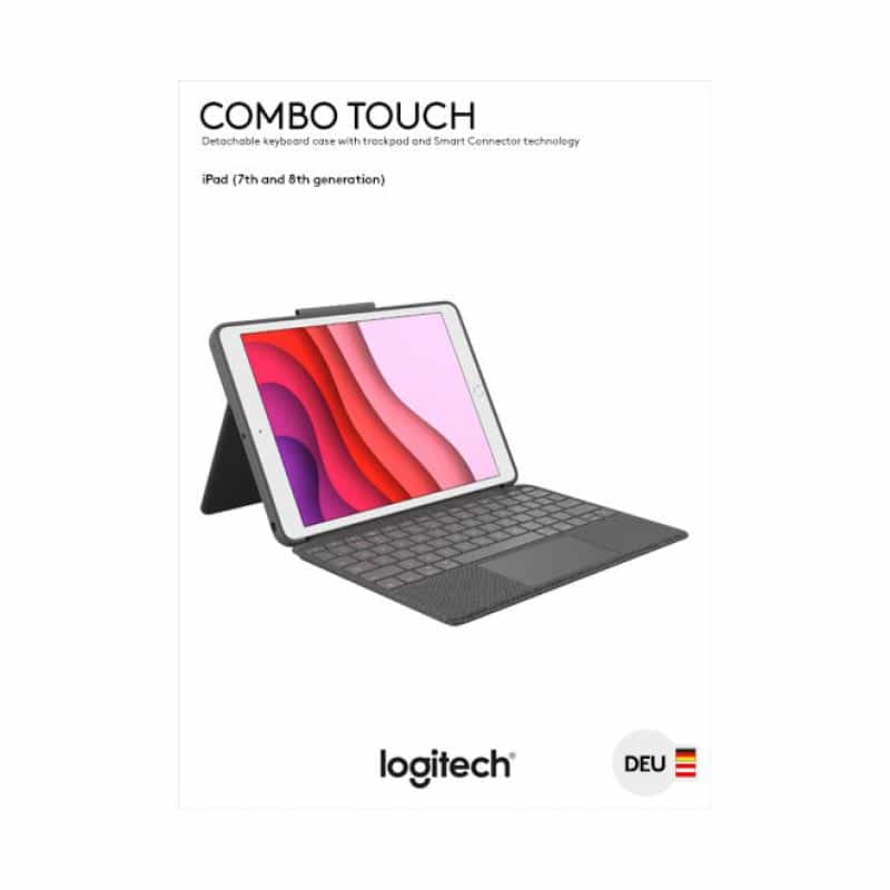 LOGITECH Combo Touch for iPad 7th generation - GRAPHITE - DEU LOGITECH Combo Touch for iPad 7th generation - GRAPHITE - DEU