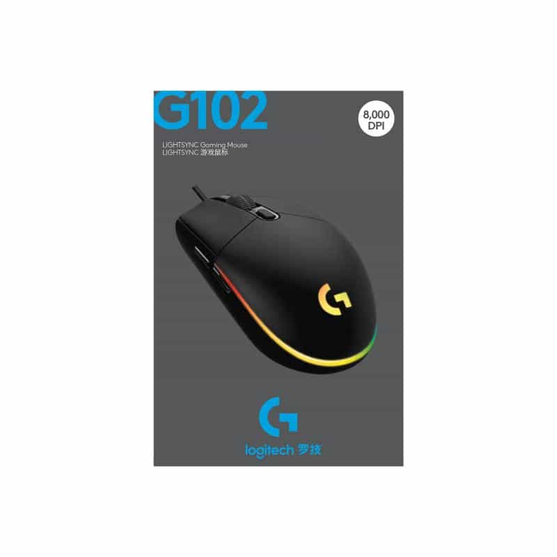 LOGITECH Gaming Mouse G102 LIGHTSYNC - Maus - Für Rechtshänder - optisch - 6 Tasten - kabelgebunden LOGITECH Gaming Mouse G102 LIGHTSYNC - Maus - Für Rechtshänder - optisch - 6 Tasten - kabelgebunden