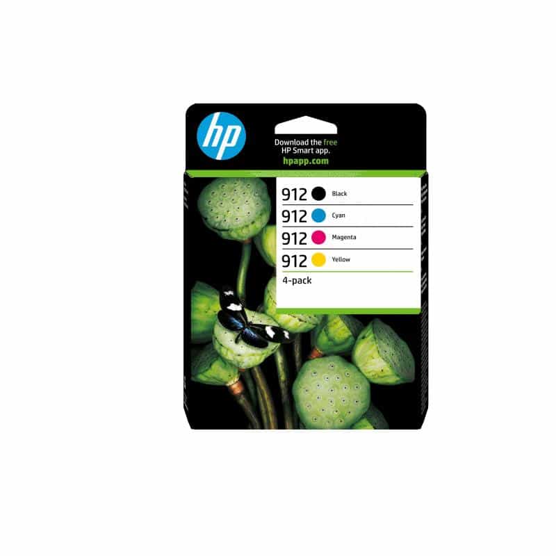 HP 912 CMYK Original Ink Cartridge 4-Pack HP 912 CMYK Original Ink Cartridge 4-Pack