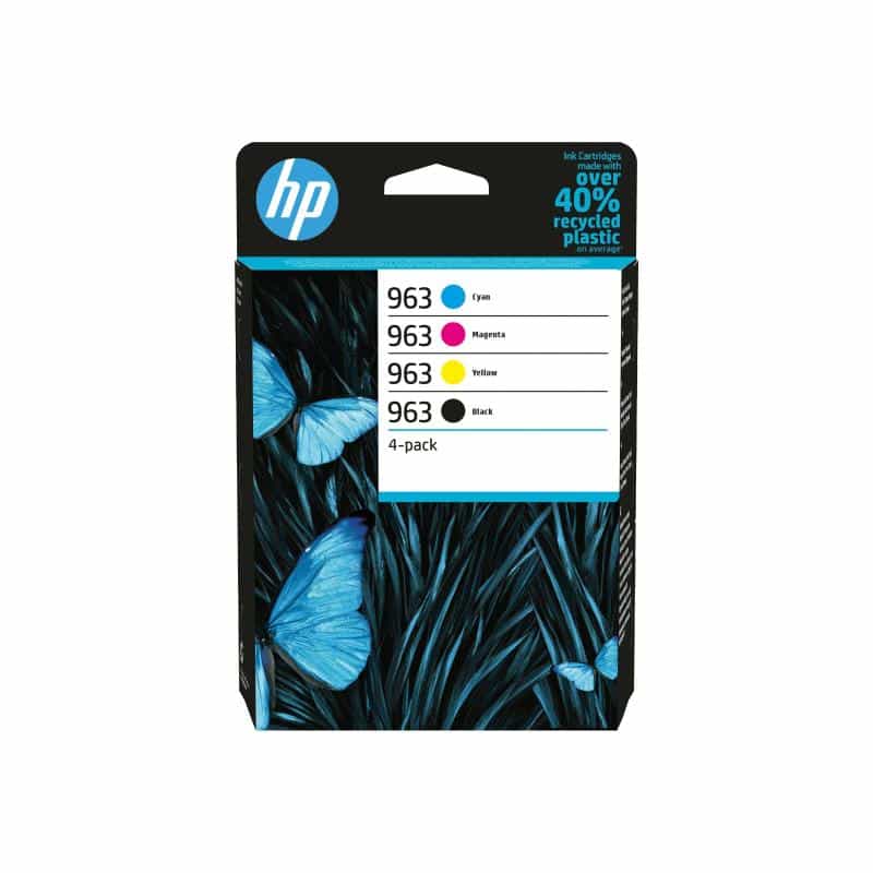 HP 963 CMYK Original Ink Cartridge 4-Pack HP 963 CMYK Original Ink Cartridge 4-Pack