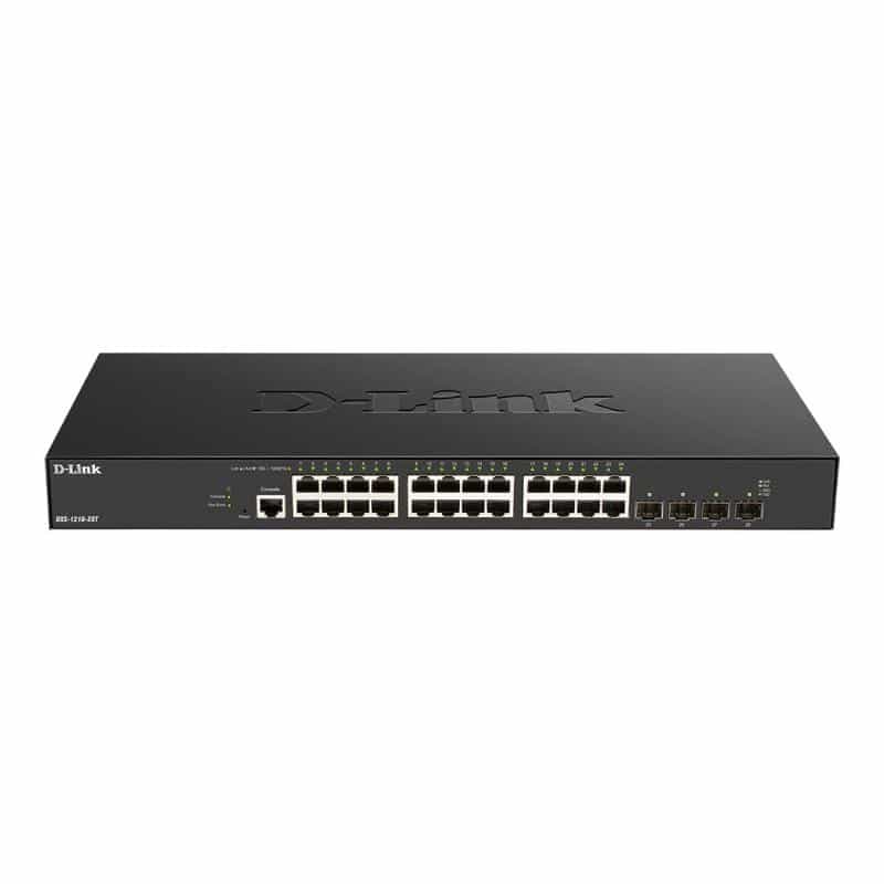 D-LINK 24 x 10G Base-T ports + 4 x 10G/25G SFP28 ports Smart Managed Switch, dlink|green 3.0 D-LINK 24 x 10G Base-T ports + 4 x 10G/25G SFP28 ports Smart Managed Switch, dlink|green 3.0