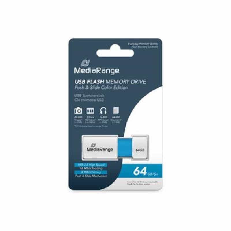 MEDIARANGE USB-Stick 64GB USB 2.0 Color Edt. hellblau MEDIARANGE USB-Stick 64GB USB 2.0 Color Edt. hellblau