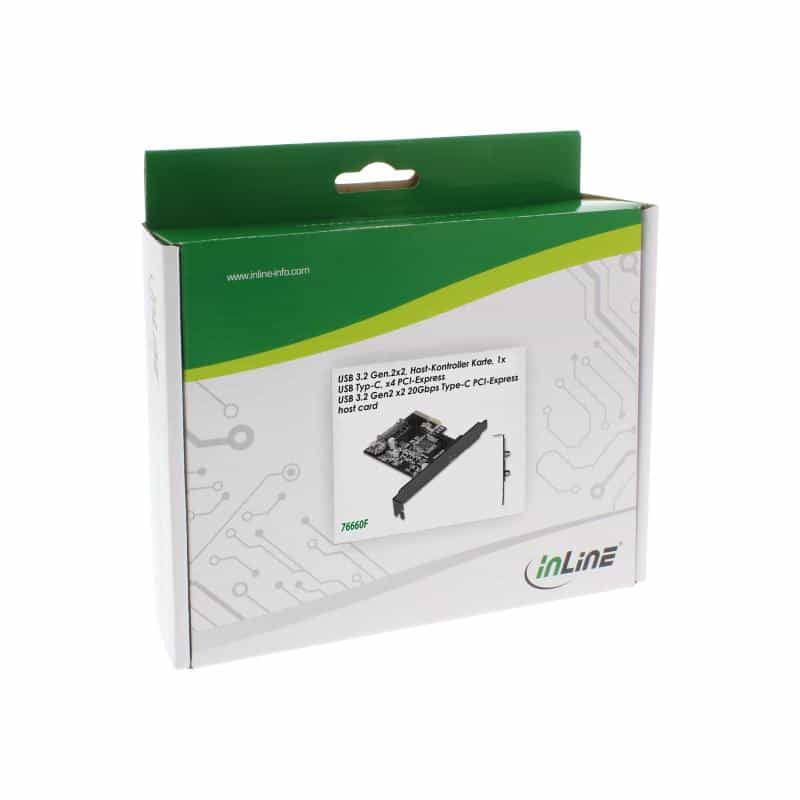INLINE Schnittstellenkarte - PCIe x4 - USB 3.2 Gen.2x2 INLINE Schnittstellenkarte - PCIe x4 - USB 3.2 Gen.2x2