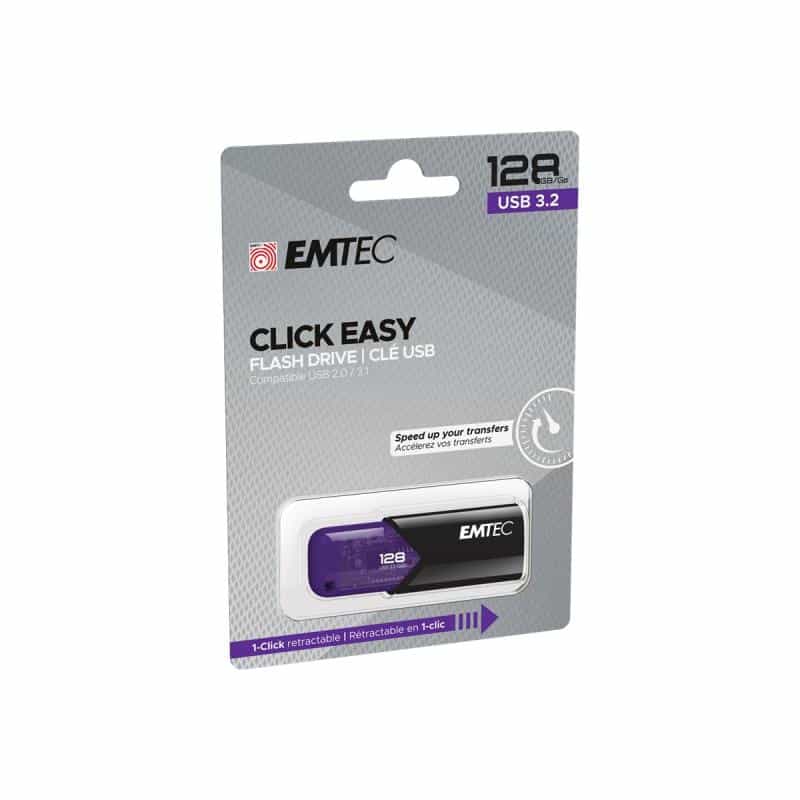 EMTEC USB-Stick 128GB B110 USB 3.2 Click Easy Purple EMTEC USB-Stick 128GB B110 USB 3.2 Click Easy Purple