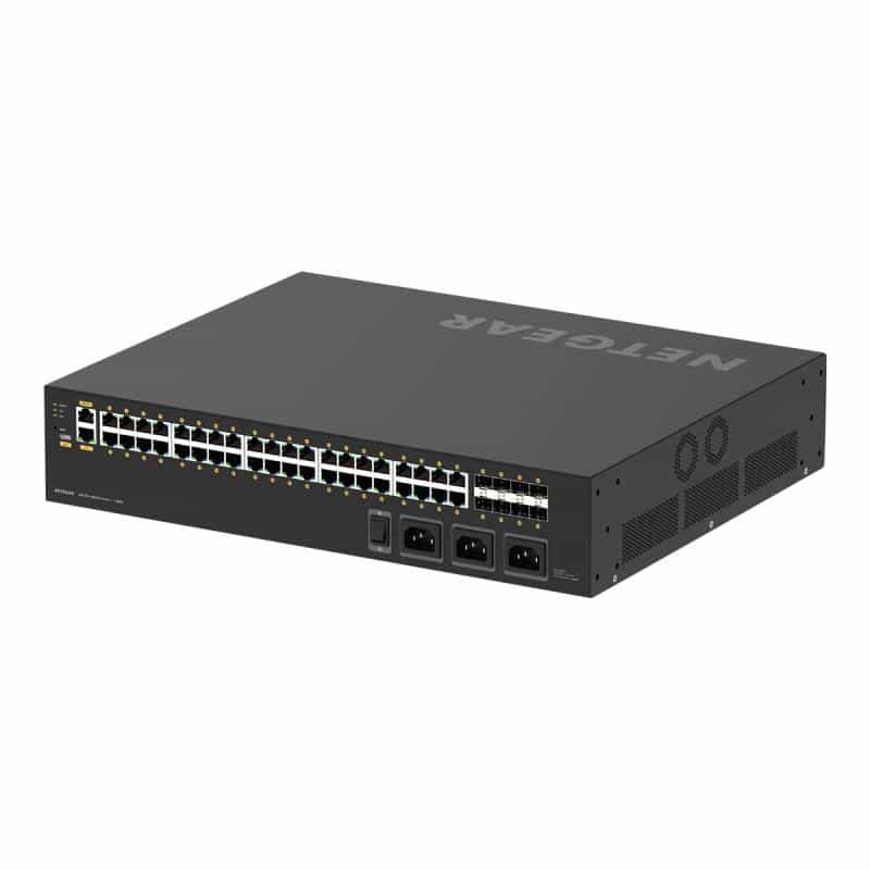 NETGEAR 40G8XF-PoE++ 40x1G Ultra90 PoE++ 802.3bt 2880W 8xSFP+ Mgd Switch NETGEAR 40G8XF-PoE++ 40x1G Ultra90 PoE++ 802.3bt 2880W 8xSFP+ Mgd Switch