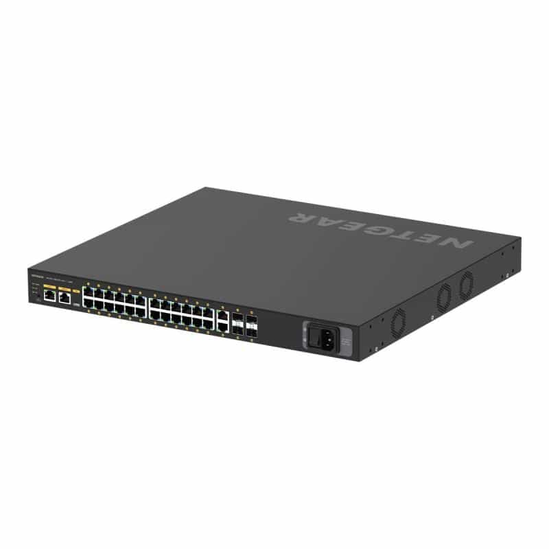 NETGEAR 26G4XF-PoE+ 24x1G PoE+ 480W 2x1G, 4xSFP+ Mgd Switch NETGEAR 26G4XF-PoE+ 24x1G PoE+ 480W 2x1G, 4xSFP+ Mgd Switch