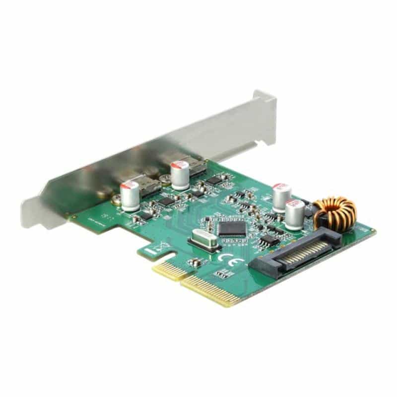 DELOCK PCI Express x4 Karte zu 2 x extern SuperSpeed USB 10 Gbps USB 3.1 Gen 2 USB Type-C Buchse DELOCK PCI Express x4 Karte zu 2 x extern SuperSpeed USB 10 Gbps USB 3.1 Gen 2 USB Type-C Buchse