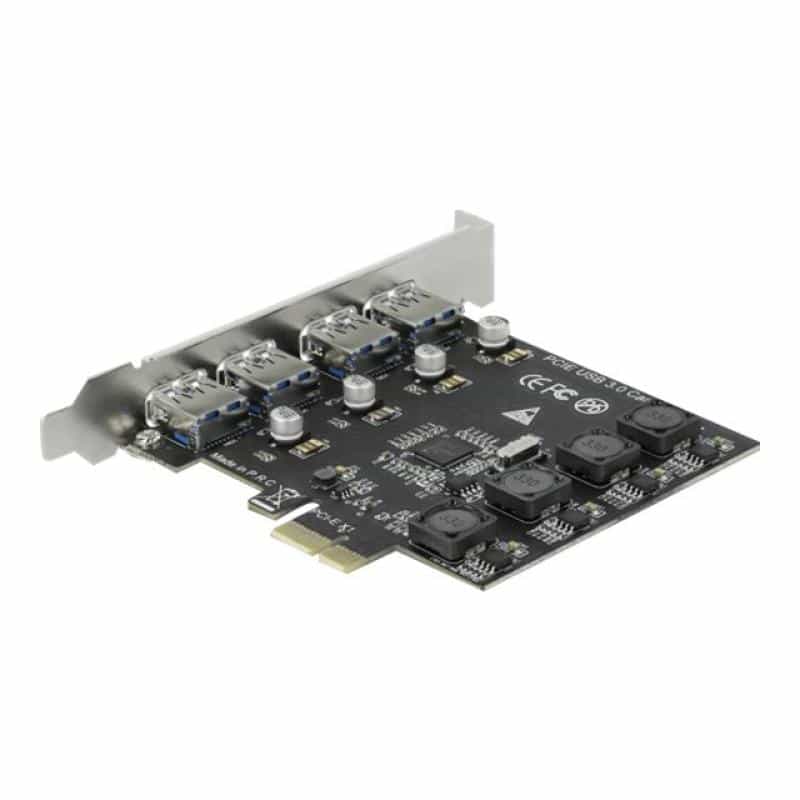 DELOCK PCIe x1 K 4x ext USB-A BU SS USB | 90509 DELOCK PCIe x1 K 4x ext USB-A BU SS USB | 90509
