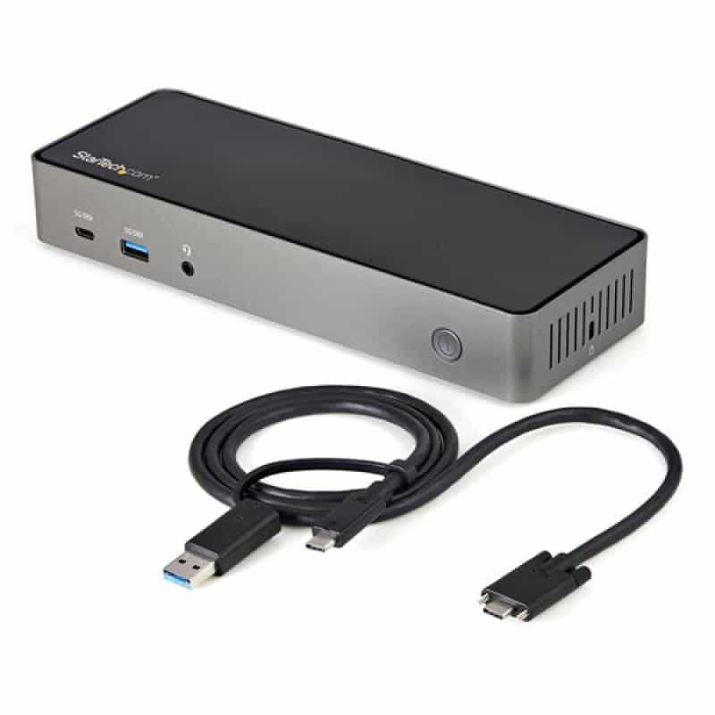 STARTECH.COM USB-C & USB-A Dock - Hybrid Triple Monitor Laptop Docking Station DisplayPort & HDMI 4K STARTECH.COM USB-C & USB-A Dock - Hybrid Triple Monitor Laptop Docking Station DisplayPort & HDMI 4K