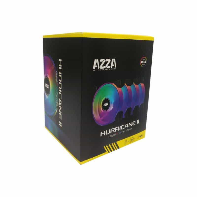AZZA Hurricane II ARGB 120mm, 4 Stück AZZA Hurricane II ARGB 120mm, 4 Stück