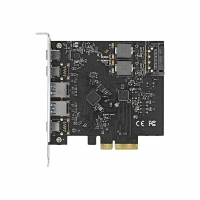 DELOCK PCI Express x4 Karte zu 3x USB Type-C + 2x USB Typ-A - SuperSpeed USB 10Gbps DELOCK PCI Express x4 Karte zu 3x USB Type-C + 2x USB Typ-A - SuperSpeed USB 10Gbps