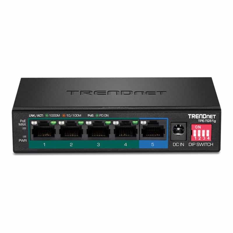 TRENDNET 5-PORT GIGABIT POE+ SWITCH TRENDNET 5-PORT GIGABIT POE+ SWITCH