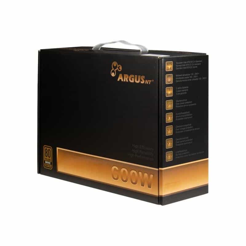 INTERTECH ArgusNT BPS-600 Netzteil 120mm Luefter aktiv PFC 6xSATA 4x PCI-E 6+2 2x 4+4pin INTERTECH ArgusNT BPS-600 Netzteil 120mm Luefter aktiv PFC 6xSATA 4x PCI-E 6+2 2x 4+4pin