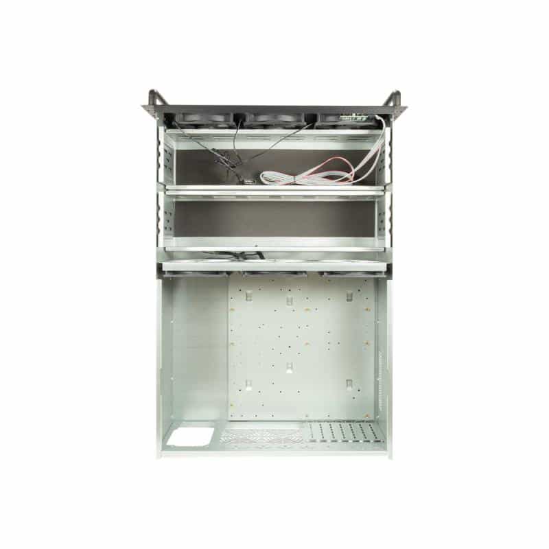 INTERTECH Mining-Rack 4F28 4HE 6 x 120mm Lüfter 2X2.0 USB retail INTERTECH Mining-Rack 4F28 4HE 6 x 120mm Lüfter 2X2.0 USB retail