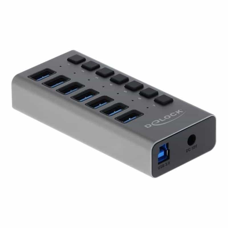 DELOCK Ext. SS USB Hub 7Ports +Schalter DELOCK Ext. SS USB Hub 7Ports +Schalter
