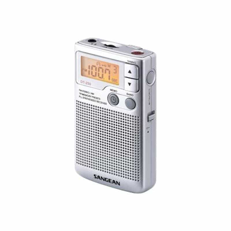 Sangean DT-250 Silber - PLL-Pocket-Radio mit LS Sangean DT-250 Silber - PLL-Pocket-Radio mit LS
